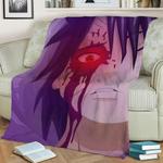 obito uchiha poster fleece throw blanket 0