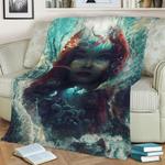 ocean foam fleece throw blanket 0