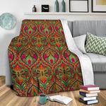 ogee orange fleece throw blanket 0