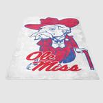 ole miss logo soft fleece blanket 0