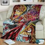 one piece luffy fleece throw blanket 0