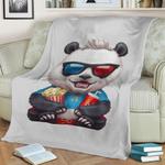 panda cinephile fleece throw blanket 0