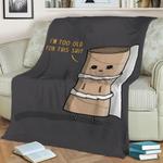 paper rold fleece throw blanket 0