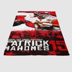 patrick mahomes kansas city chiefs 3 soft fleece blanket 0