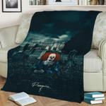pennywise it tim curry fleece throw blanket 0