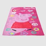 peppa pig pink soft fleece blanket 0