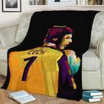 petr cech popart amazing fleece throw blanket 0