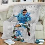 phil foden fleece throw blanket 0