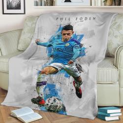 Phil Foden Fleece Throw Blanket Meaningful Gift For Halloween Christmas
