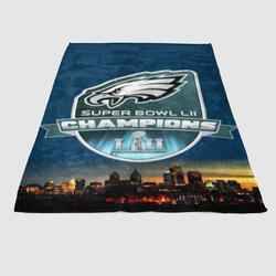 Philadelphia Eagles Champions Soft Fleece Blanket Meaningful Gift For Halloween Christmas
