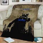 police wall art decor fleece throw blanket 0