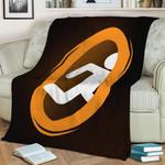 portal orange fleece throw blanket 0