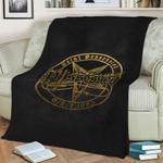 possessed death metal logo fleece throw blanket 0