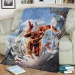 power of flash fleece throw blanket 0