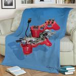 press start playstation 3 fleece throw blanket 0