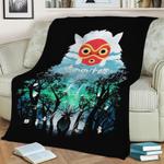princess of the forest fleece throw blanket 0
