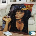 pulp fiction uma thurman fleece throw blanket 0