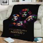 queen quotes fleece throw blanket 0
