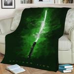 qui gon fleece throw blanket 0