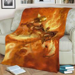 Ragnaros The Firelord Fleece Throw Blanket Meaningful Gift For Halloween Christmas