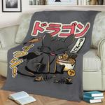 ramen night fleece throw blanket 0