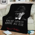 raymond red reddington fleece throw blanket 0