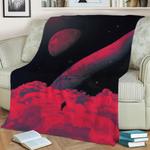 red dream fleece throw blanket 0