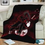 red shinobi madara fleece throw blanket 0