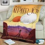 relax on kepler 16b fleece throw blanket 0