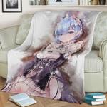 rem watercolor fleece throw blanket 0