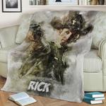 rick fleece throw blanket 0