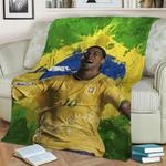 ronaldinho r10 fleece throw blanket 0