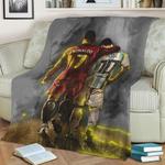 ronaldo and messi 1 16 fleece throw blanket 0