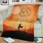 roy mustang fleece throw blanket 0