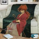 ruroni kenshin 4 fleece throw blanket 0