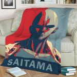 saitama hopestyle fleece throw blanket 0
