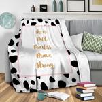 she is everything fleece throw blanket 0