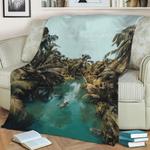 siargao island philippines fleece throw blanket 0