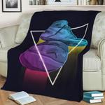 sneaker with ball fleece throw blanket 0