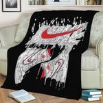 sneakers art fleece throw blanket 0