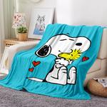 snoopy blanket flannel throw room decoration 0