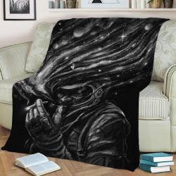Space Joint Fleece Throw Blanket Meaningful Gift For Halloween Christmas