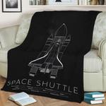 space shuttle fleece throw blanket 0