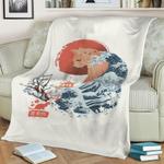 spirit animal cat fleece throw blanket 0