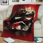 splatter fleece throw blanket 0