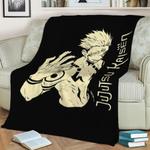 sukuna jujutsu kaisen fleece throw blanket 0
