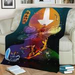team avatar silhouette fleece throw blanket 0