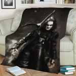 the crow fleece throw blanket 0