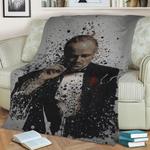 the father splatter effect artwork inspired by don vi fleece throw blanket 0