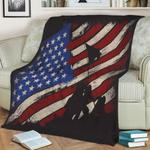 the flag of iwo jima fleece throw blanket 0